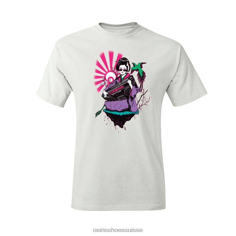 Osiris TD8N646 vêtements tee-shirt geisha blanc